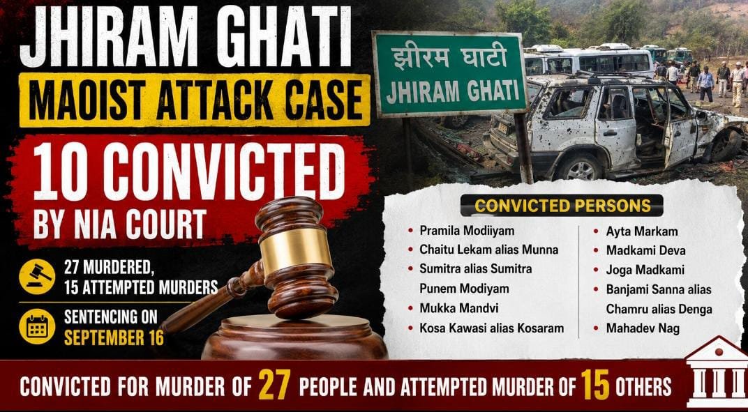 NIA court convicts 10 in 2013 Jhiram Ghati Maoist attack case 1 IMG 20260905 WA0034