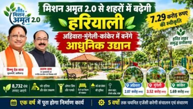 CG में 7.29 करोड़ से बनेंगे 3 आधुनिक गार्डन: अहिवारा, मुंगेली-कांकेर में 8,732 पौधे लगेंगे; प्ले एरिया, ओपन जिम और पाथवे की सुविधा 3 IMG 20260920 WA0002