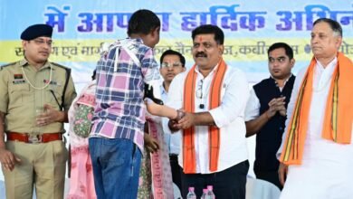 कृत्रिम हाथ से गिलास उठाया, पैर से बाइक दौड़ाई: कवर्धा में 1000 दिव्यांगों को उपकरण, विजय शर्मा ने किया शिविर का शुभारंभ 3 IMG 20260923 WA0078