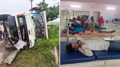 गिरौदपुरी धाम जा रहे श्रद्धालुओं पर टूटा हादसा: मोड़ पर अनियंत्रित होकर पलटी माजदा, महिला-बच्चों समेत 27 लोग घायल 3 baloda bazar accident