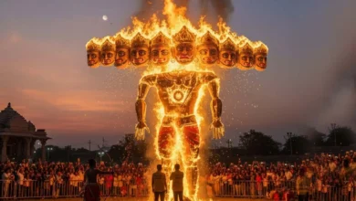 आज खाक होगा रावण का अहंकार: देशभर में मनेगा विजयादशमी का पर्व, जानें रावण दहन और शस्त्र पूजा का शुभ मुहूर्त 3 1759218119 5727 1