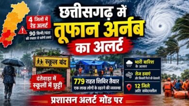 बस्तर से रायपुर तक तूफान का अलर्ट: 90 किमी की रफ्तार से चलेंगी हवाएं, दंतेवाड़ा में छुट्टी; प्रशासन अलर्ट मोड पर 3 IMG 20261027 WA0000